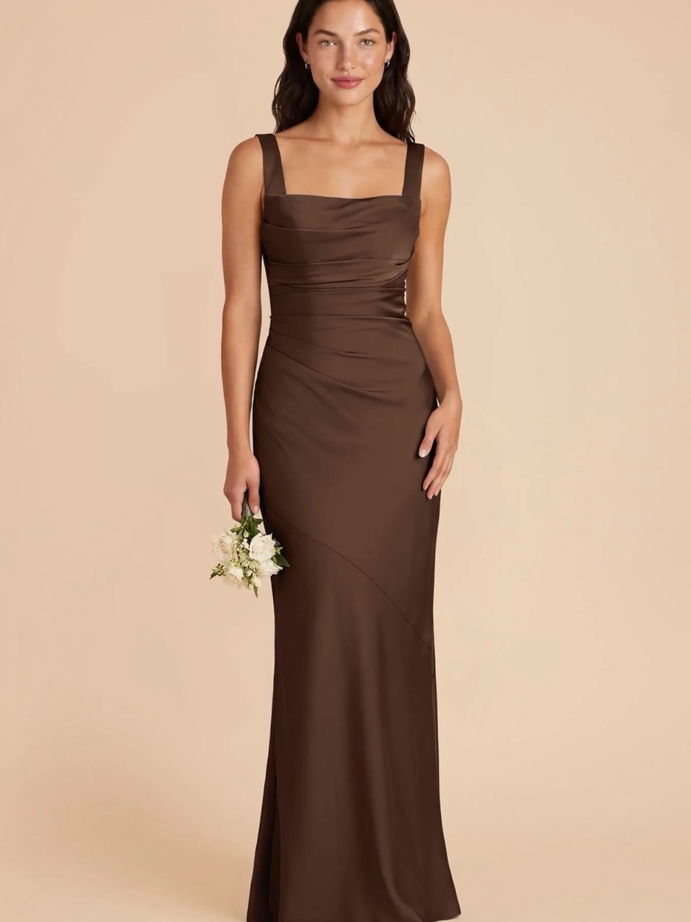 Birdy Gray Jennie Dress Matte Satin Espresso